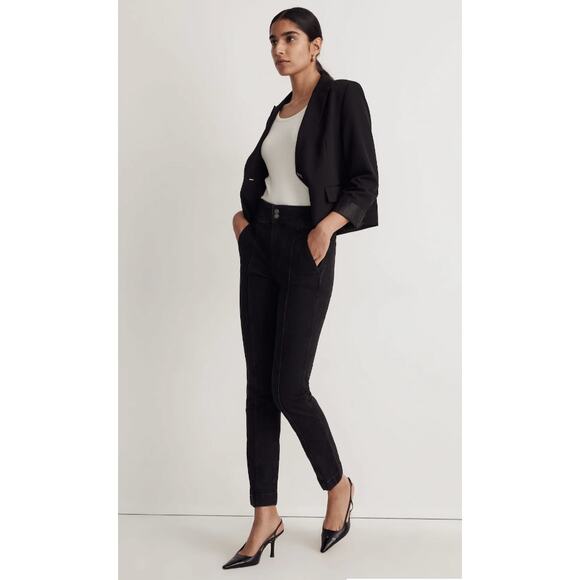 Madewell The Perfect Vintage Jean in True Black Wash: Tuxedo Edition Size 31 - Picture 1 of 5